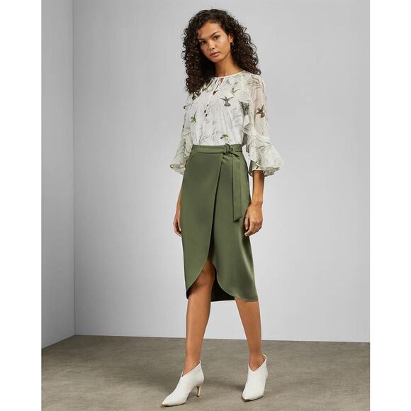 Ted Baker Lassii Fortune Blouse White Size S - Picture 5 of 8